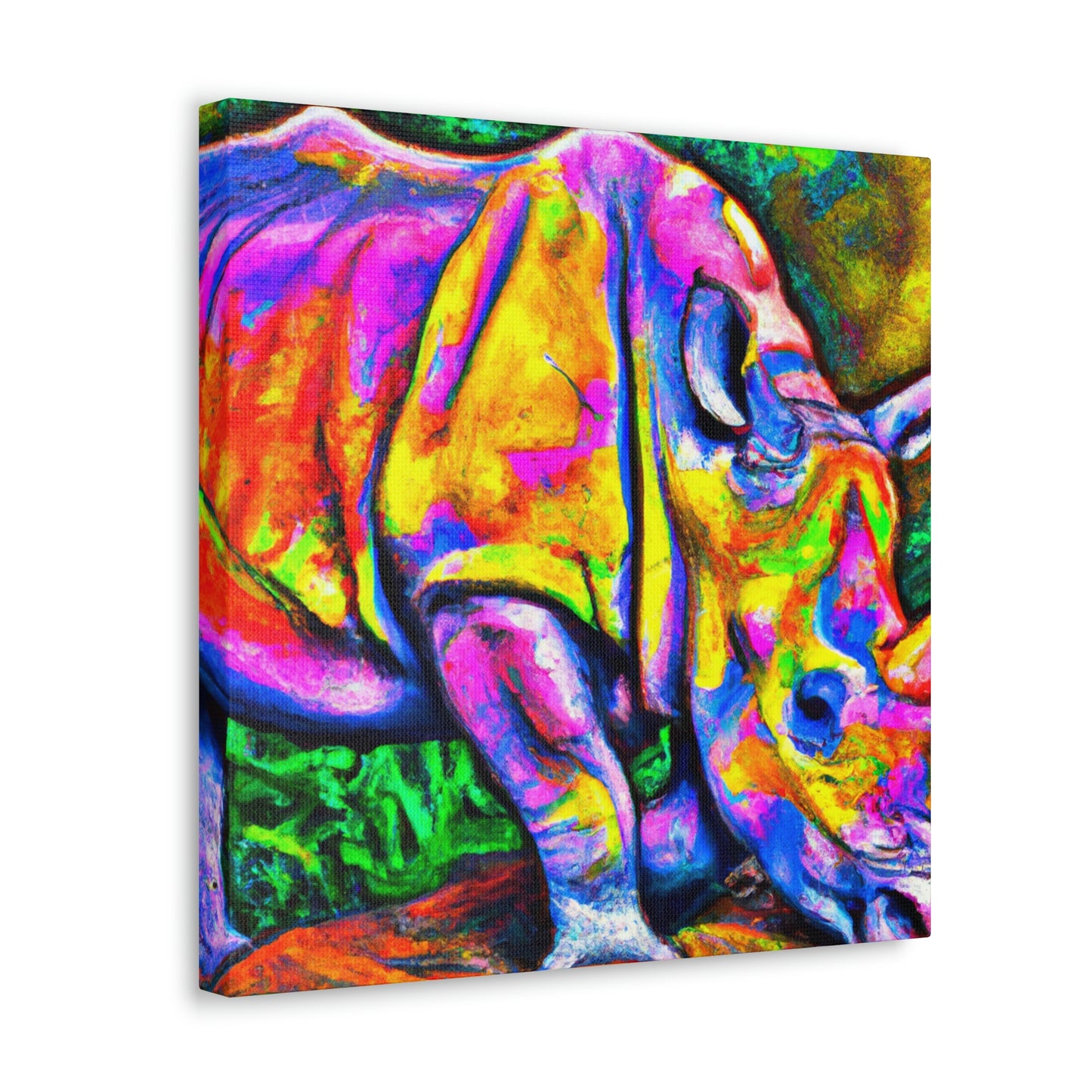 Rhinoceros in Deco - Canvas