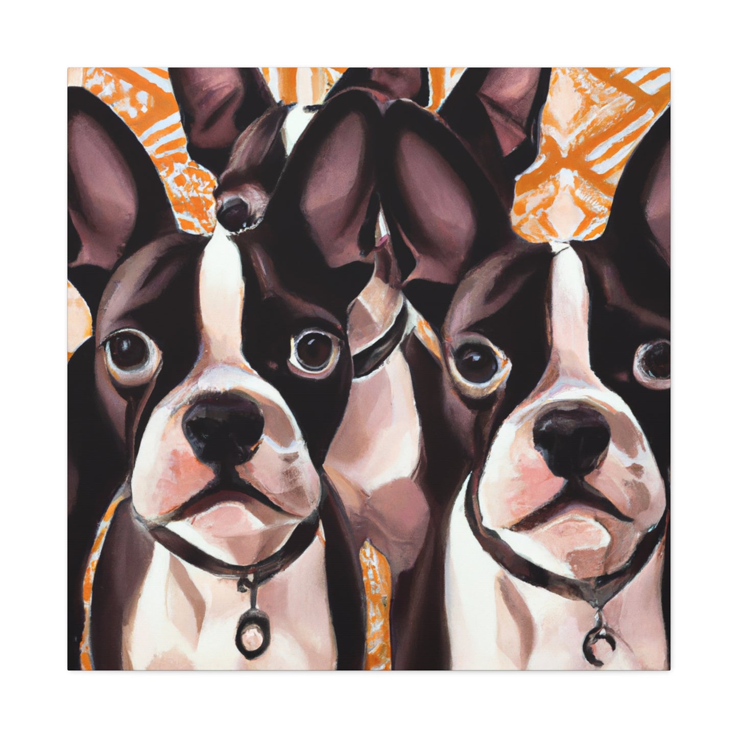 "Boston Terrier Splendour" - Canvas