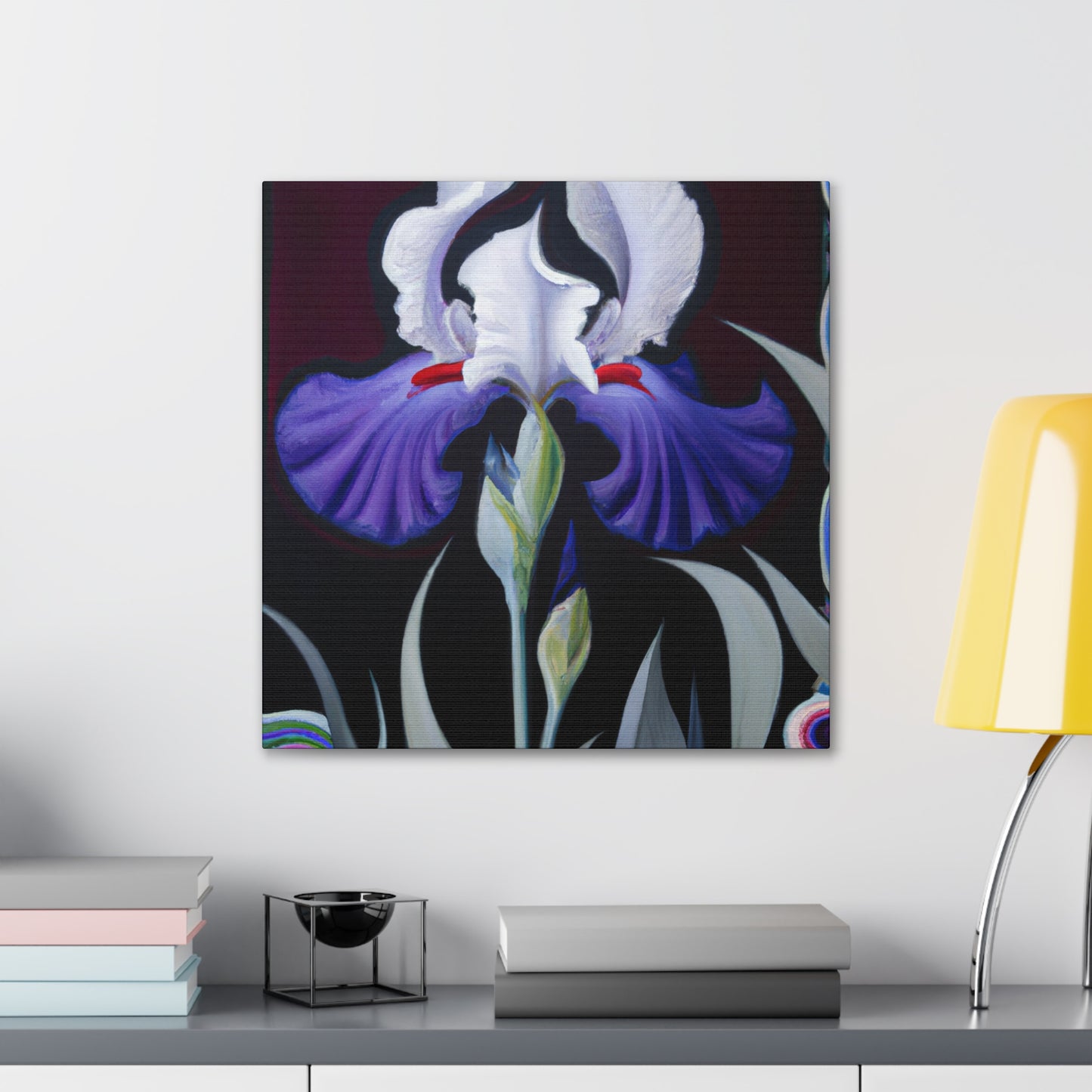 Dancing Iridescent Iris - Canvas