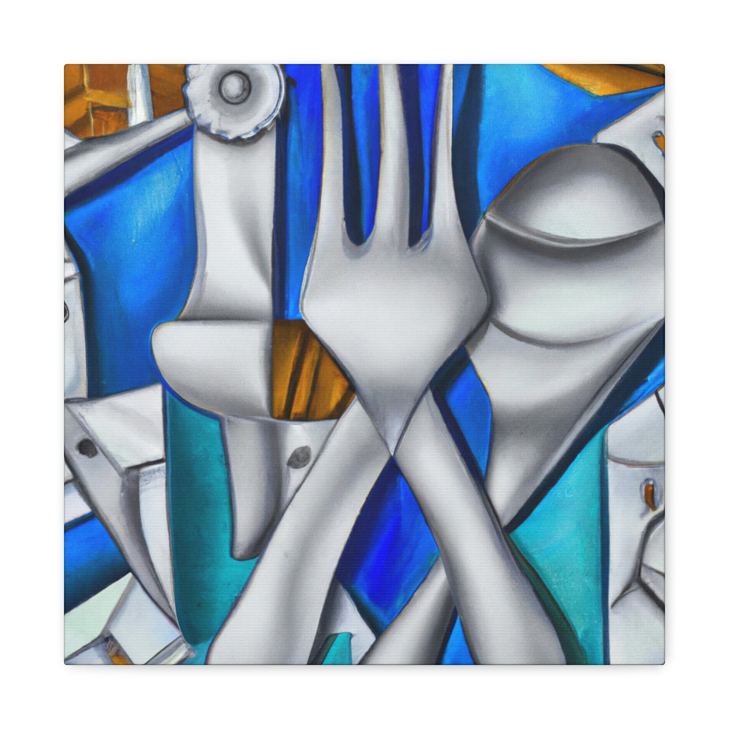 Silverware in Reflection - Canvas