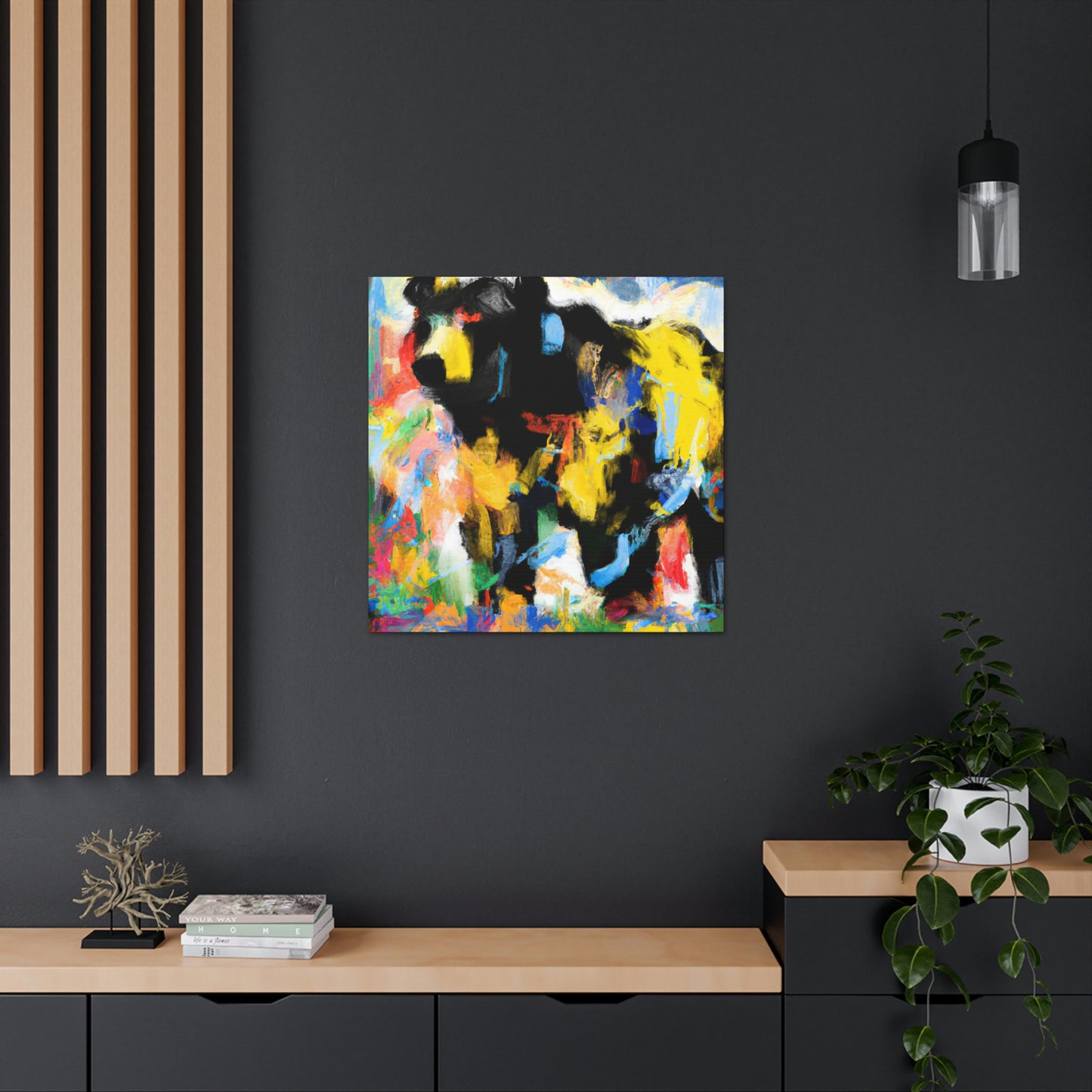 Black Bear Expressionism - Canvas