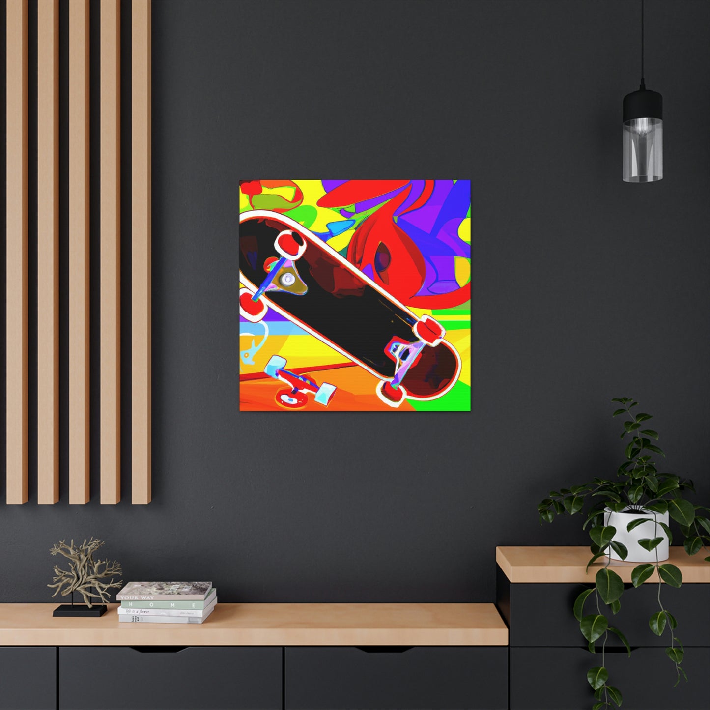 Skateboarding Expressionism - Canvas