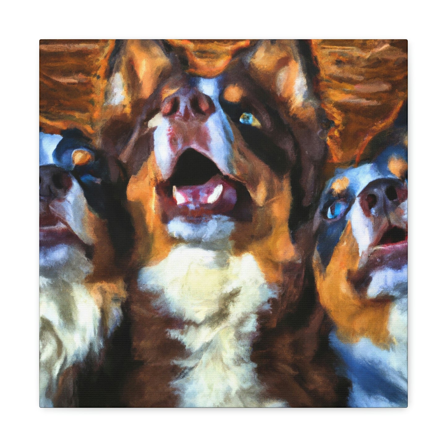 Aussie Shepherd Majesty - Canvas