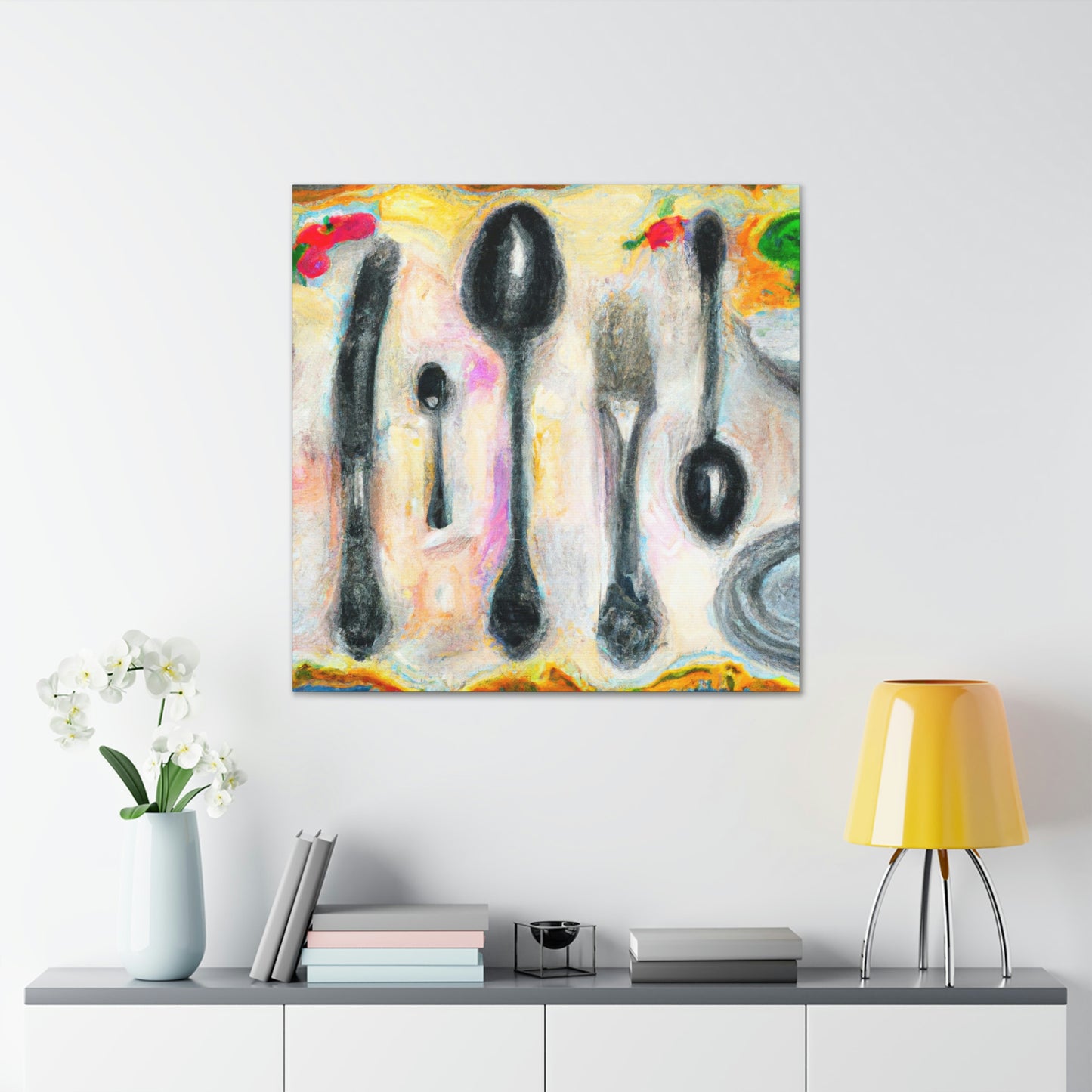 "Silverware in Expressionism" - Canvas