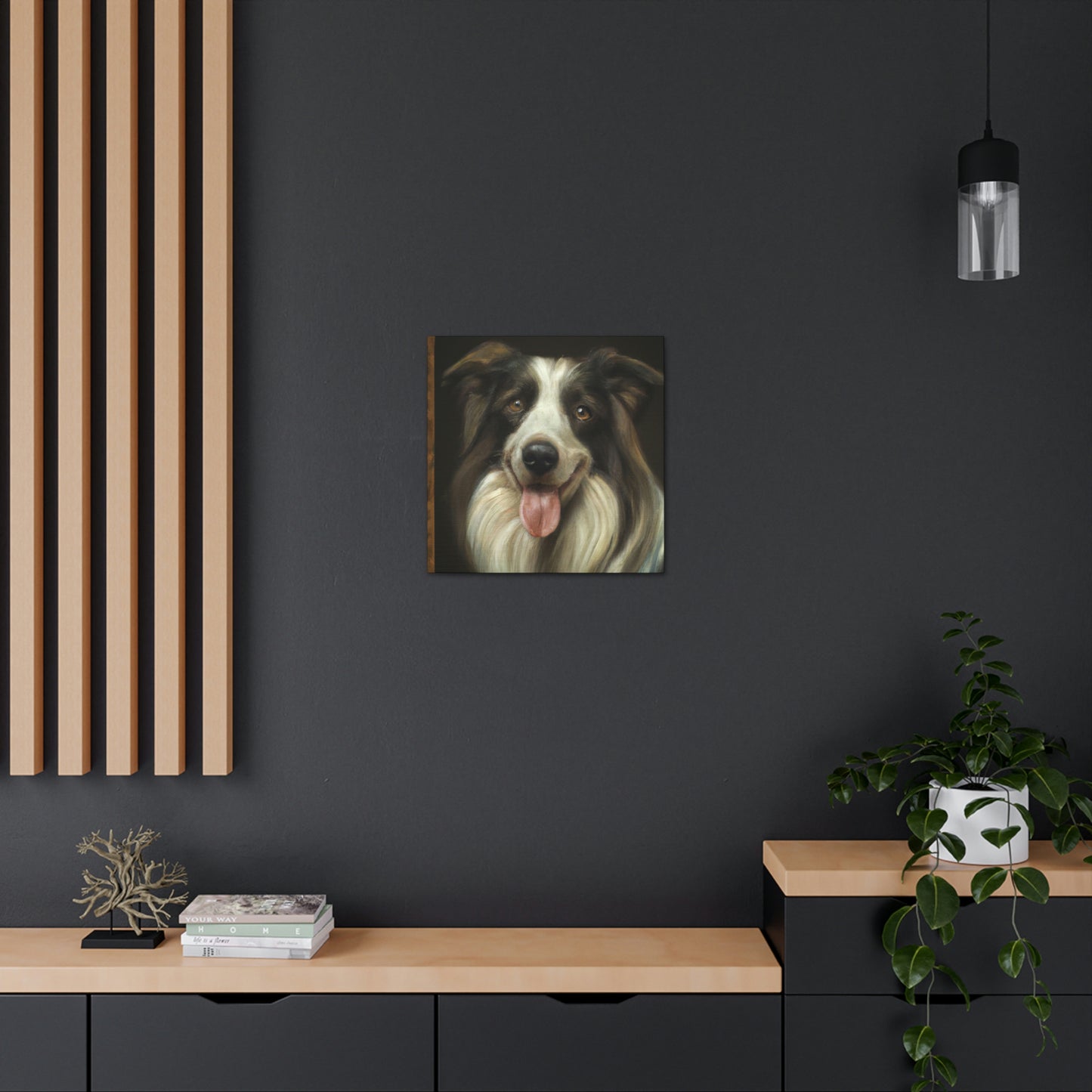 "Collie at Dusk Grandeur" - Canvas