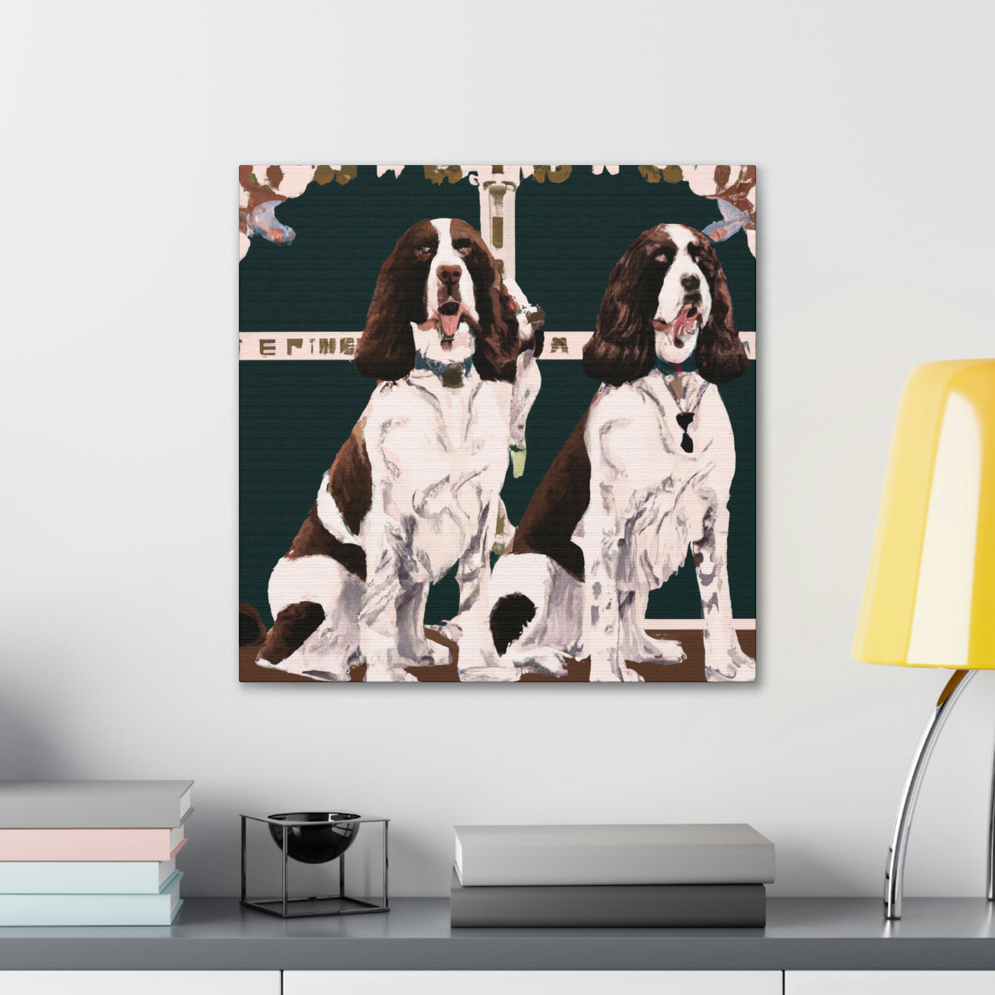 "Sprightly Springers Sparkle" - Canvas