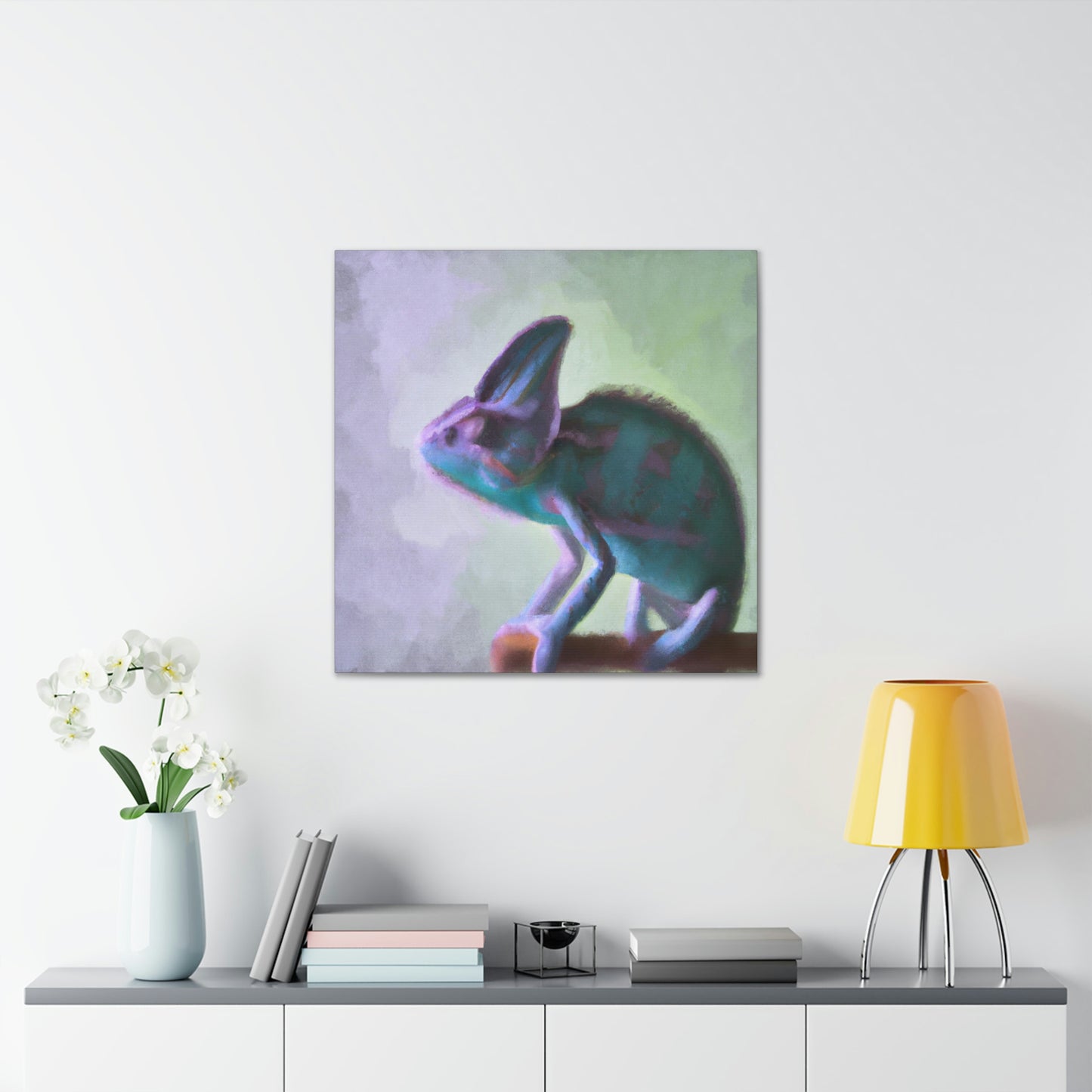 Veiled Chameleon Minimal - Canvas