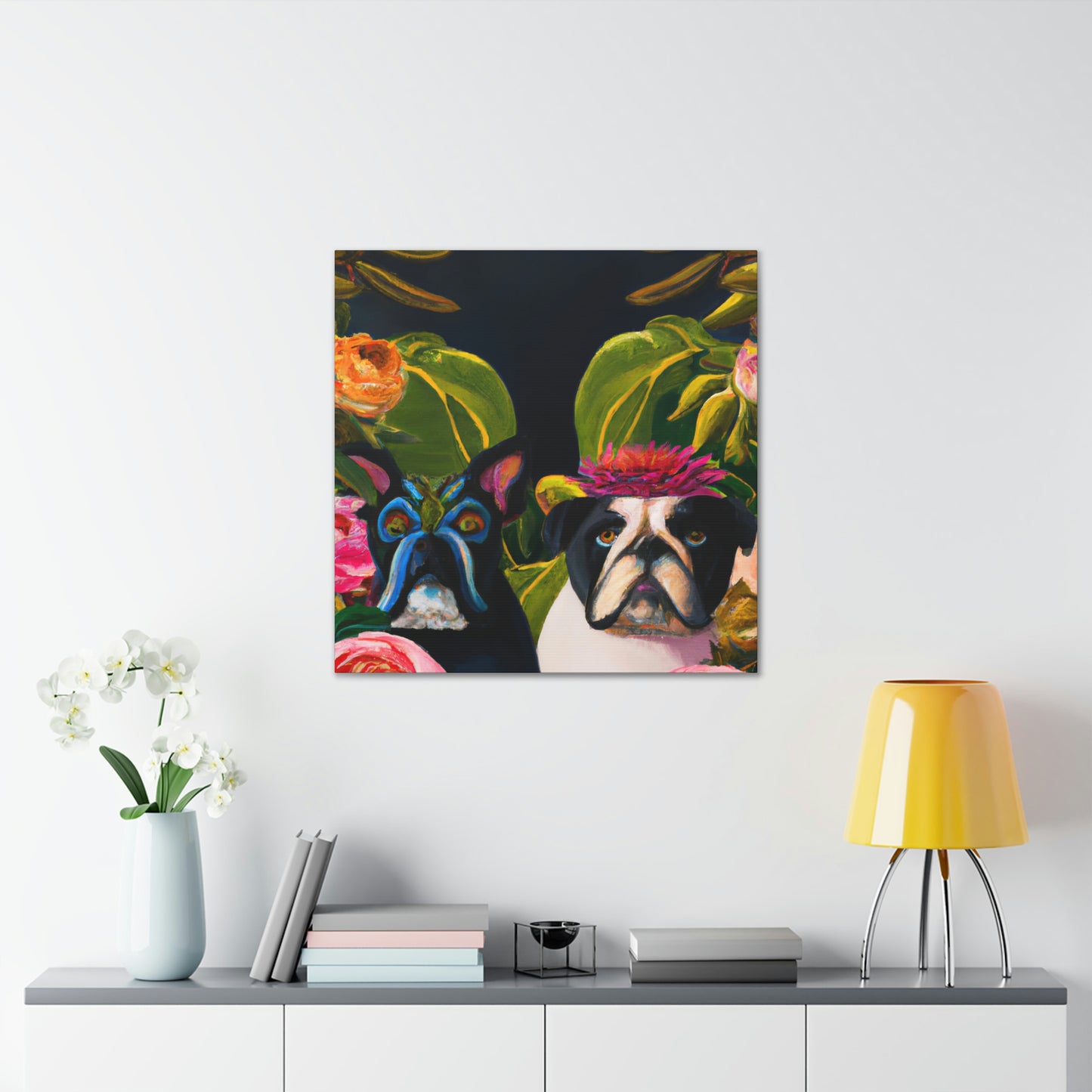 English Bulldog Triumphant - Canvas