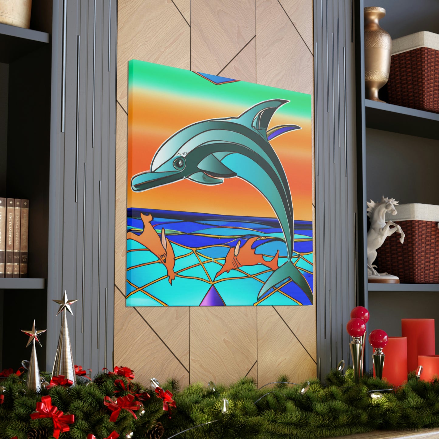 Gliding Dolphin Majesty - Canvas