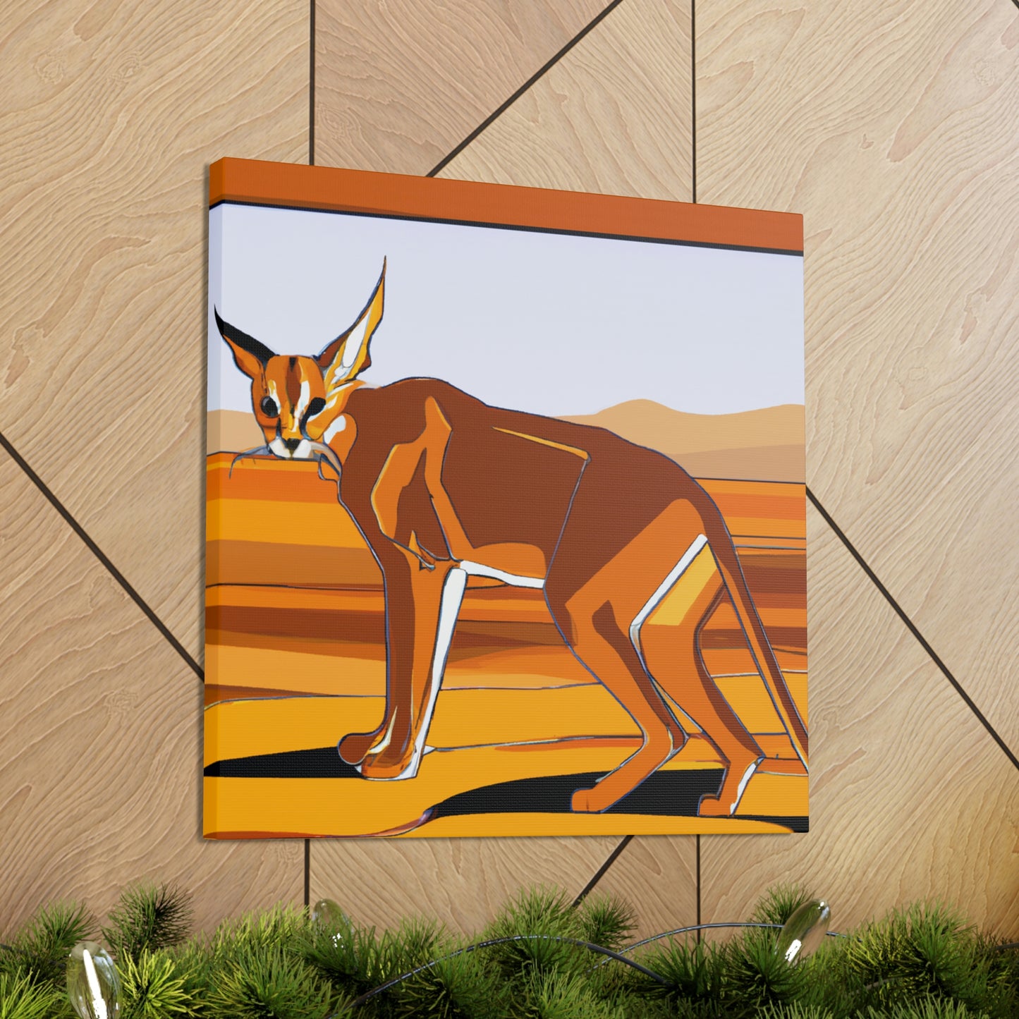 Caracal's Midnight Glamour - Canvas