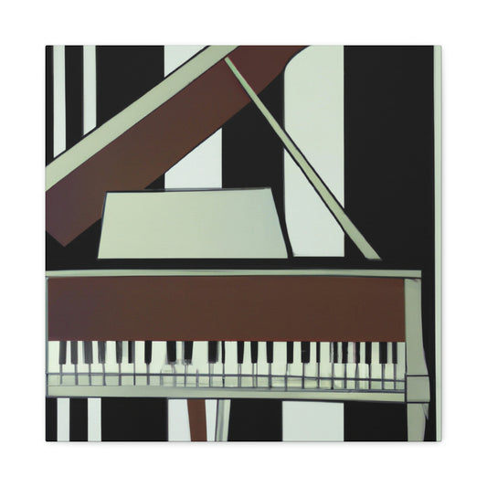 "Piano's Artful Cadence" - Canvas