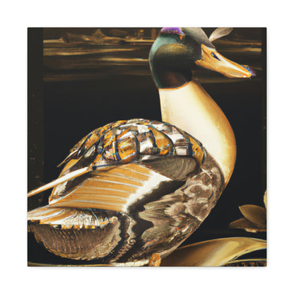 Mallard in Art Deco - Canvas