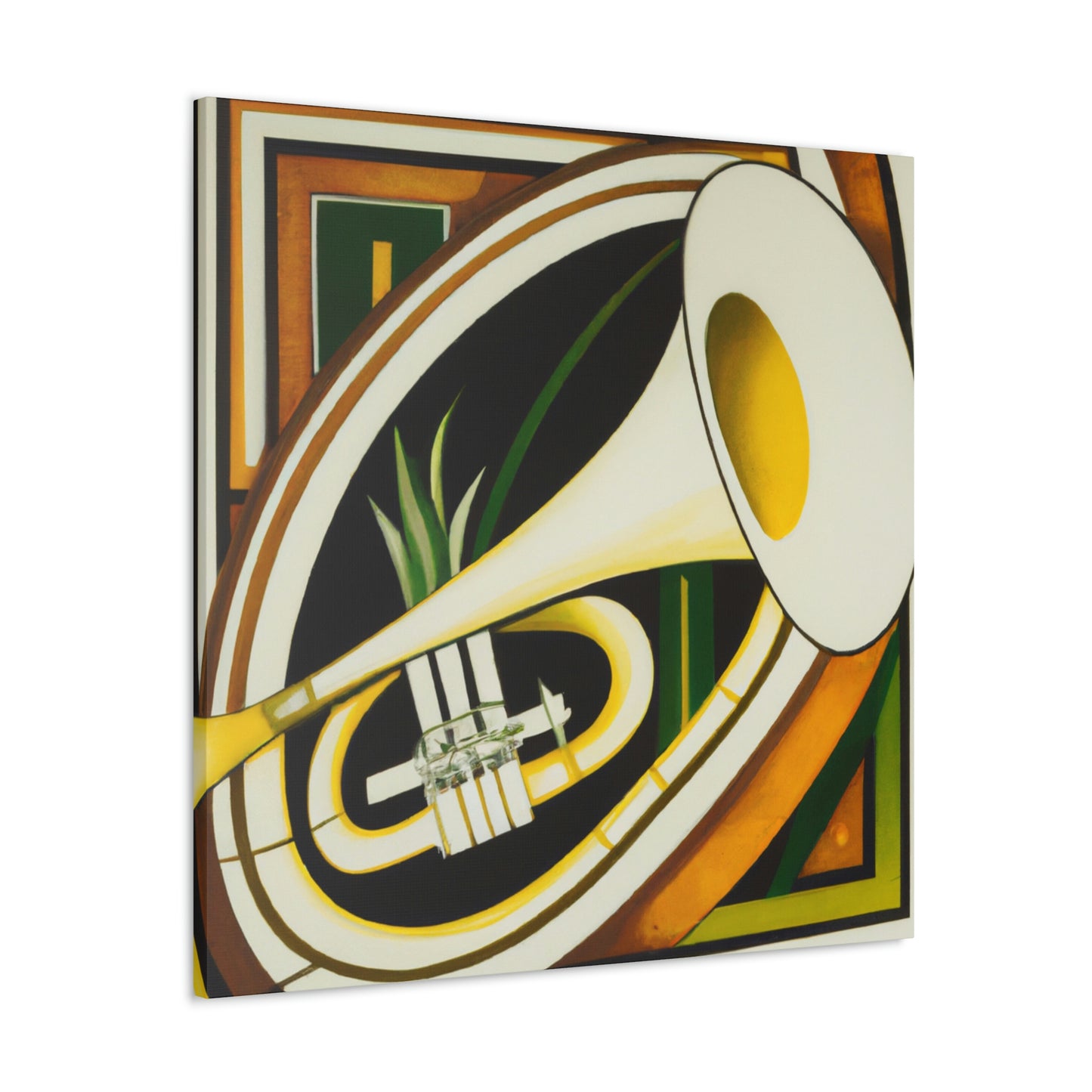 "Gilded Jazz Trumpet" - Canvas