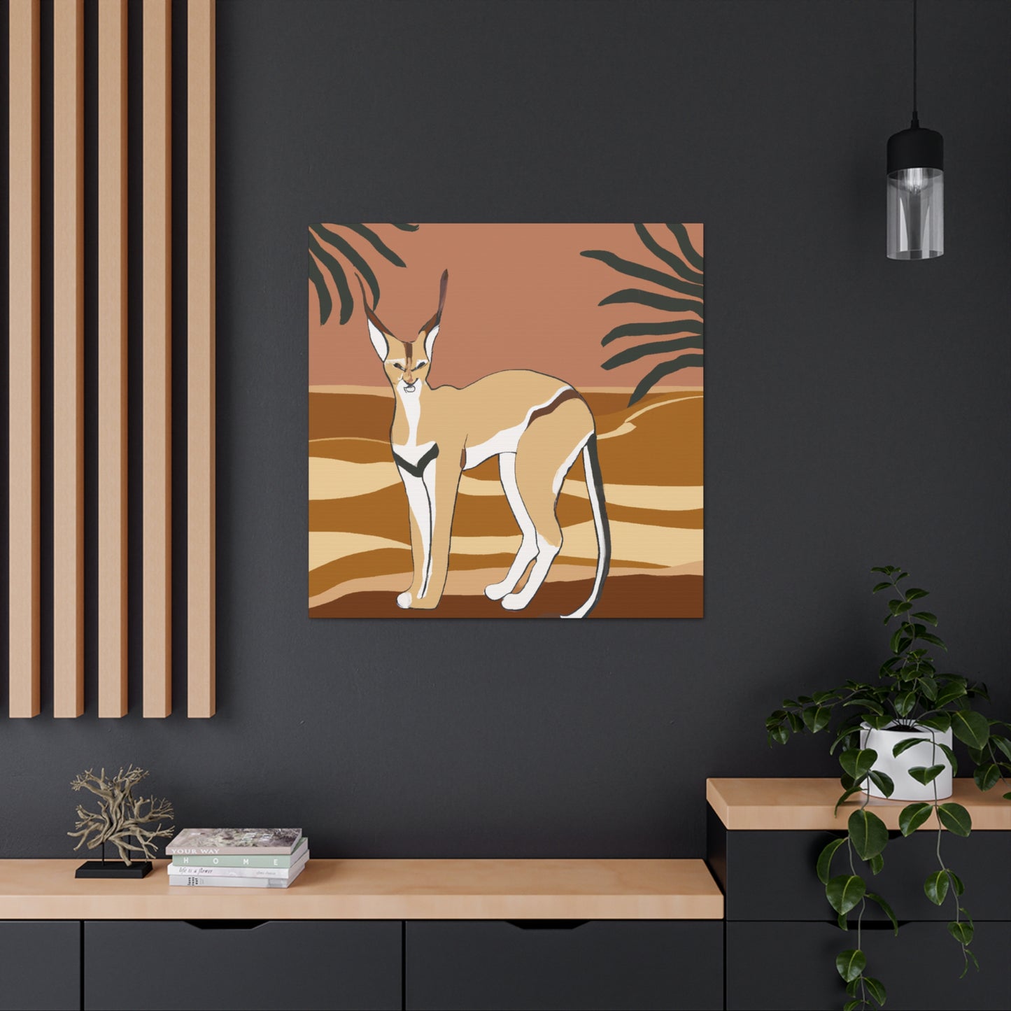 "Caracal's Deco Dream" - Canvas