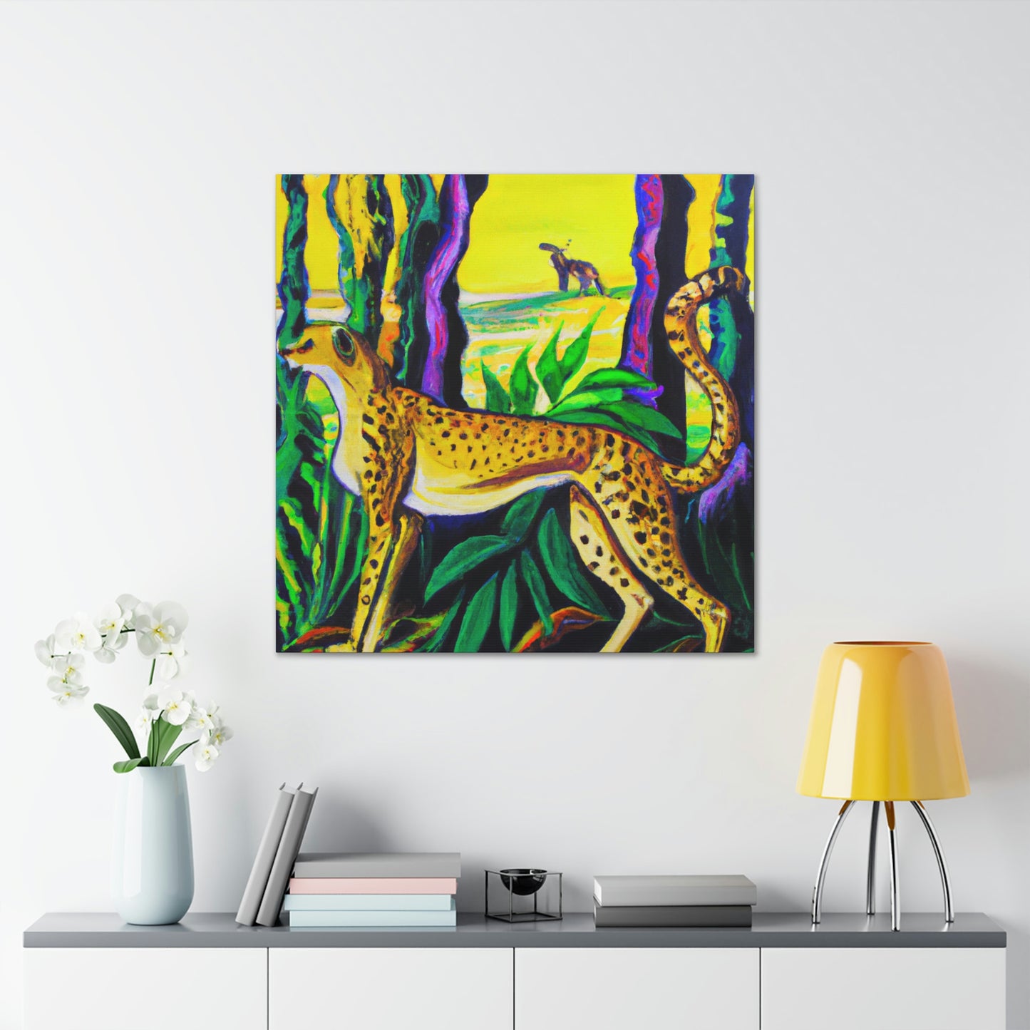 "Cheetah's Jazz Roar" - Canvas