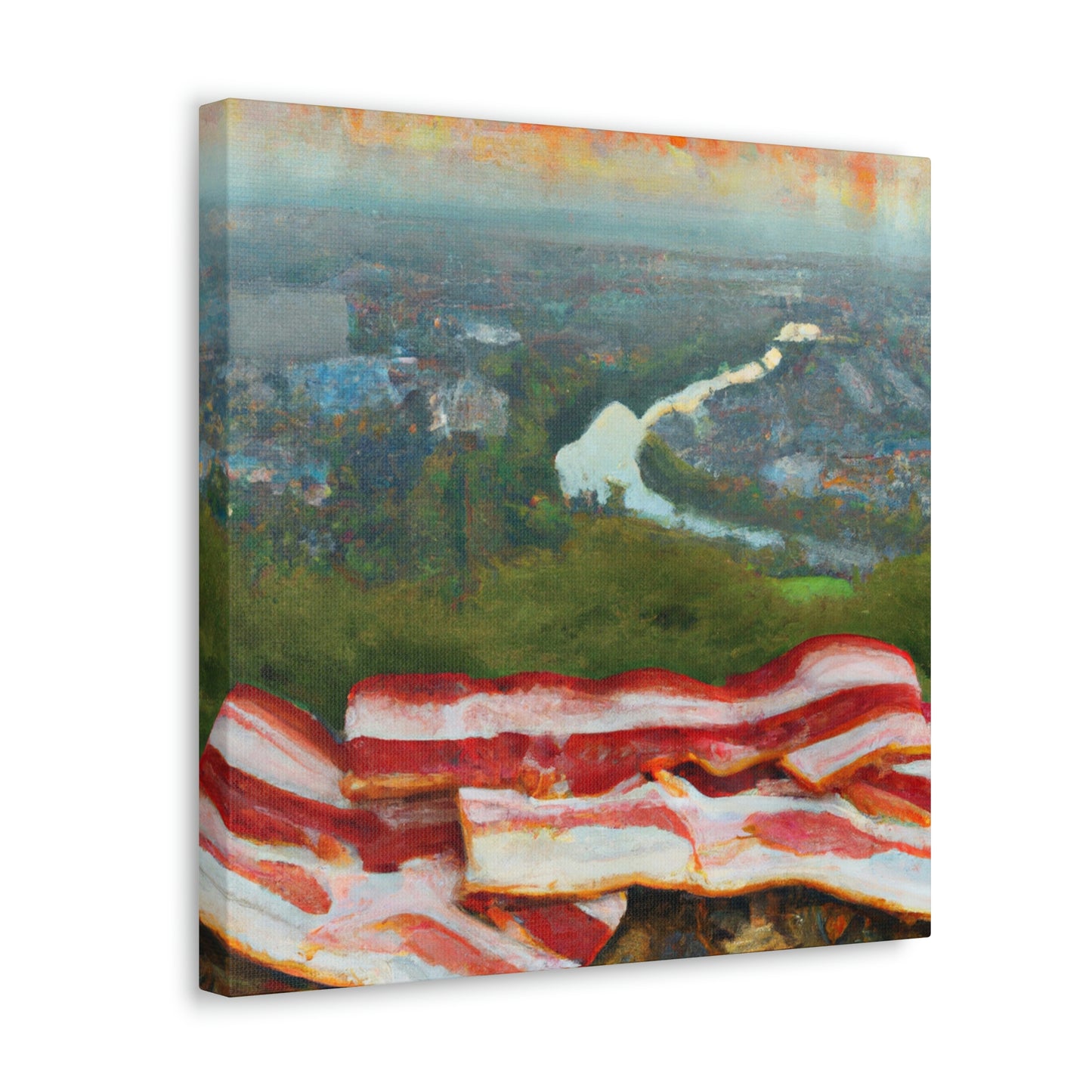 "Bacon Under Moonlight" - Canvas