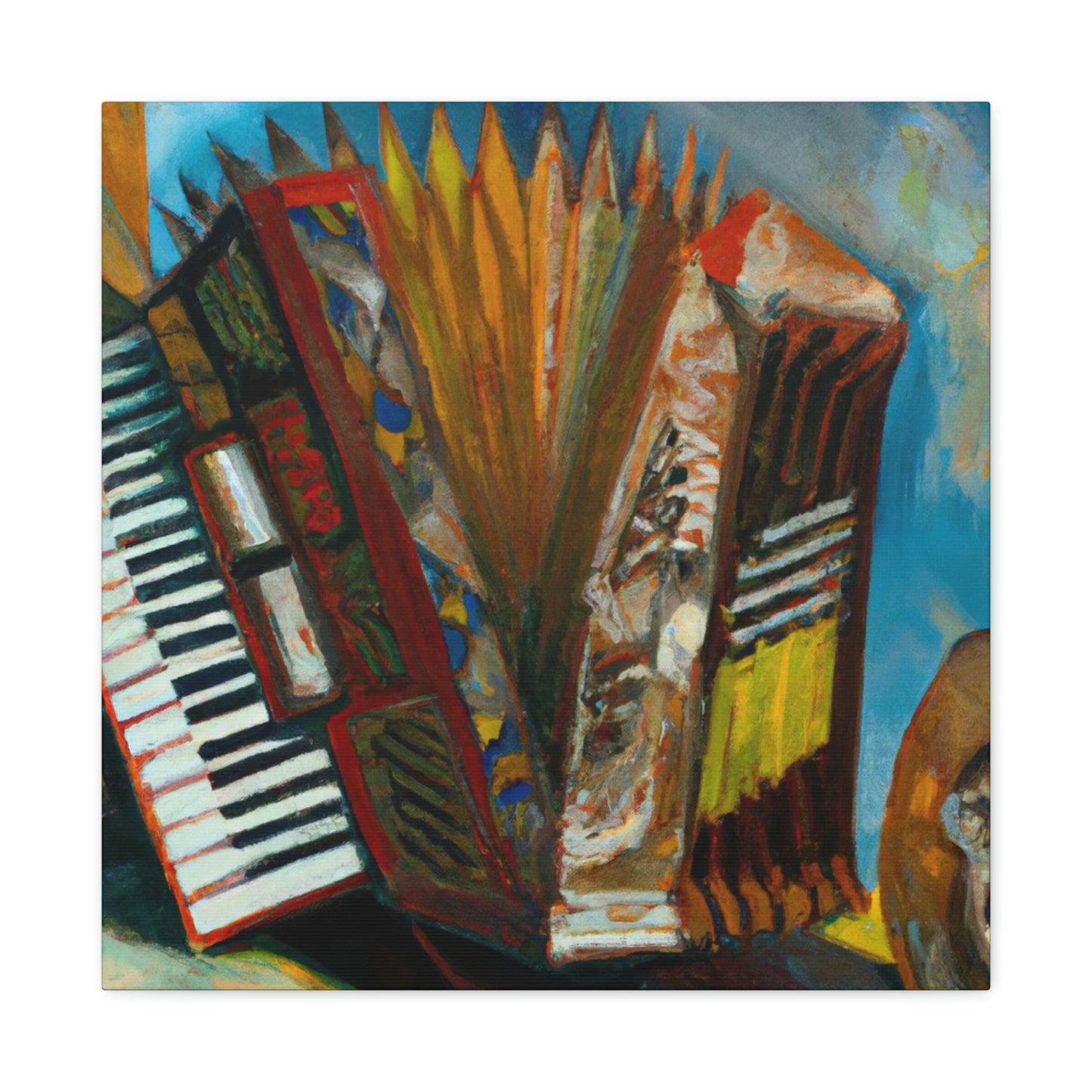 "Accordion in Surreality" - Canvas