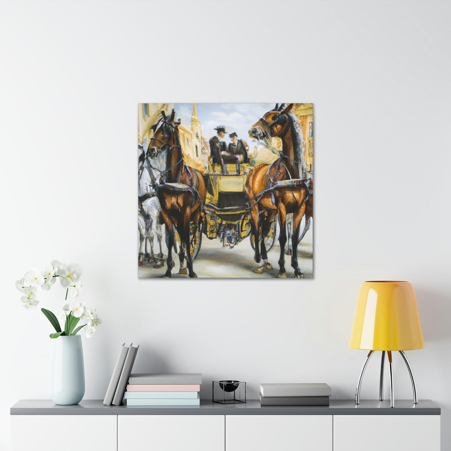 "Riding in a Carriage" - Canvas