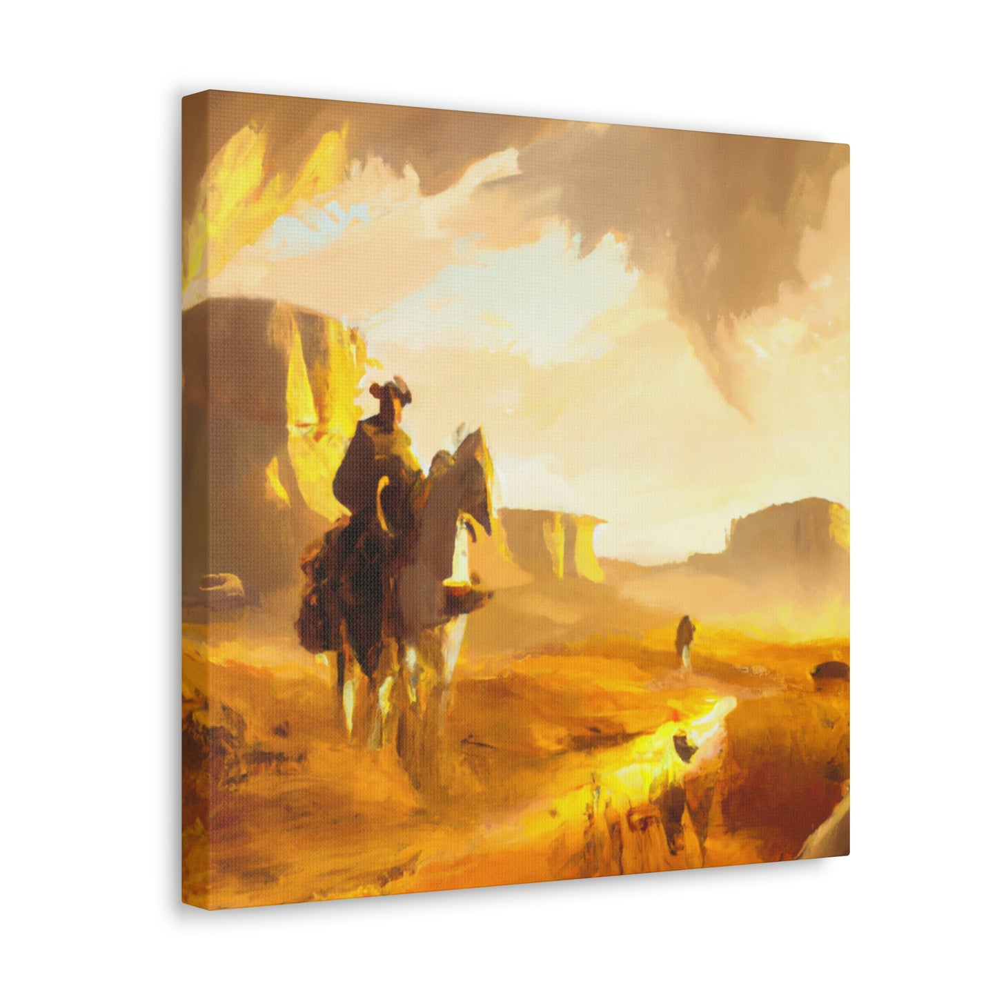 Western Landscape Dawn - Canvas