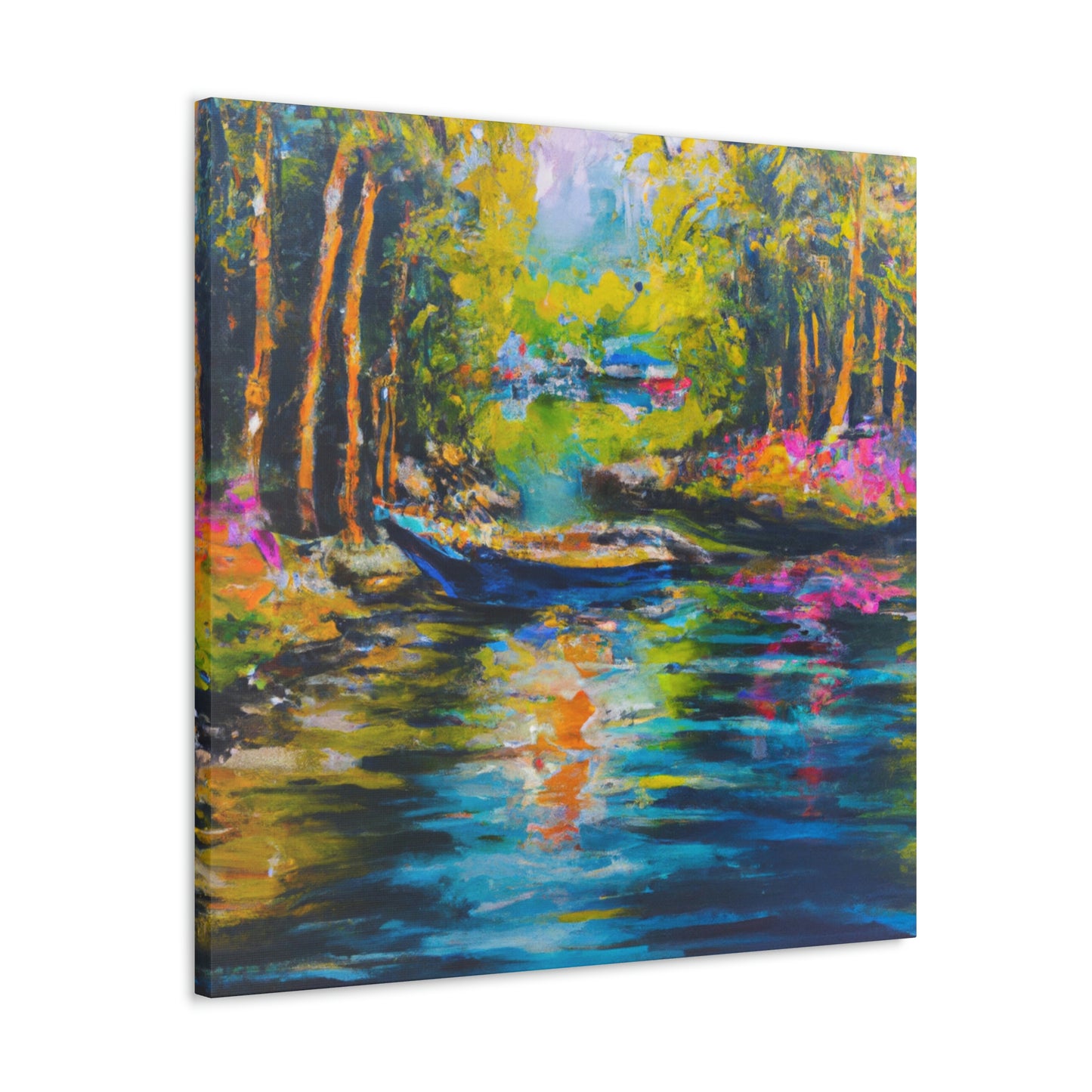 "Sunlit Countryside Bliss" - Canvas