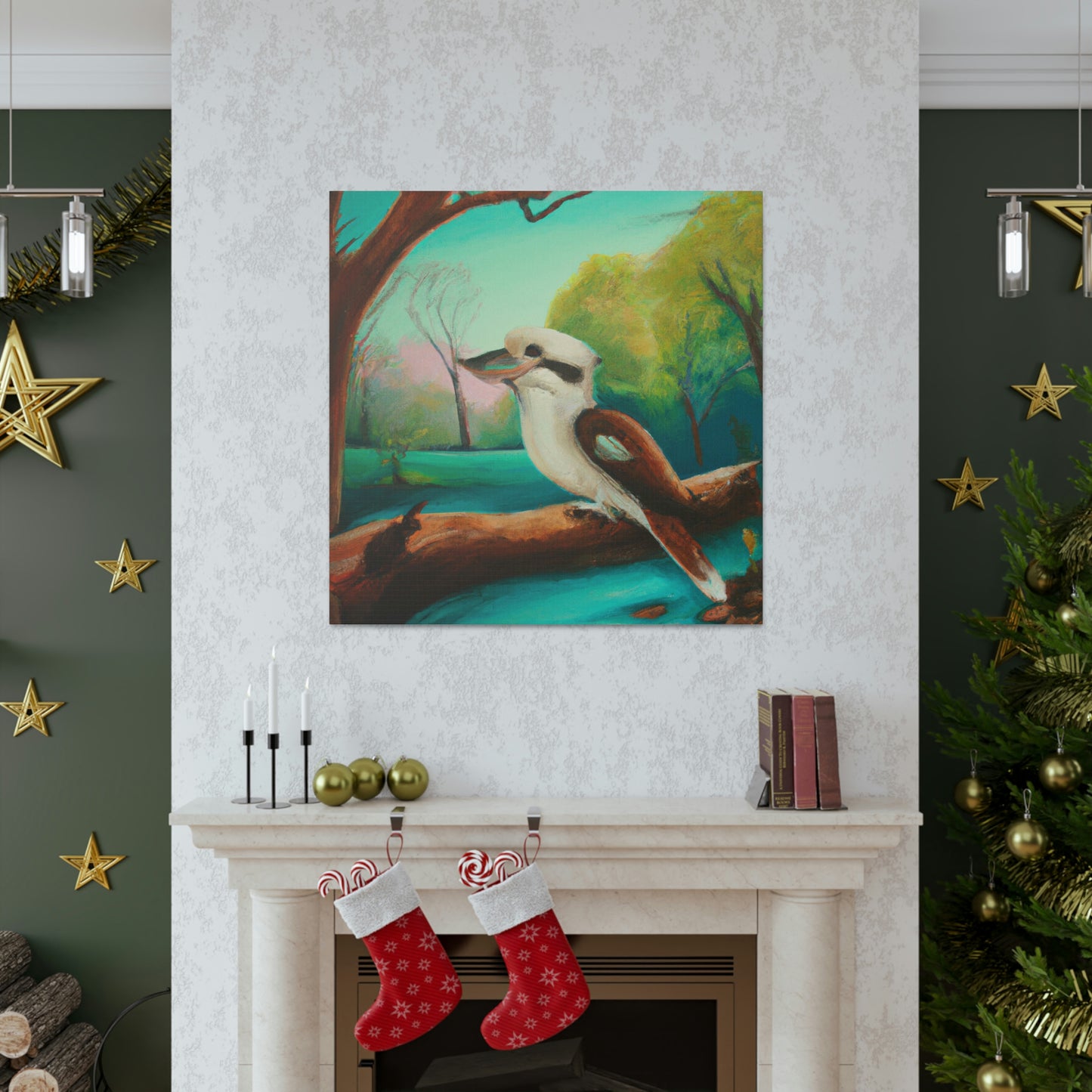 Kookaburra's Majesty Painting - Canvas