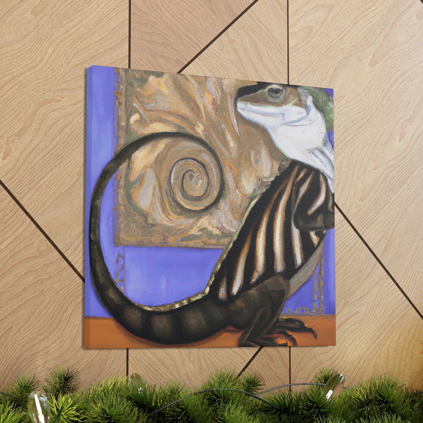 "Limbless Lavish Lizard" - Canvas