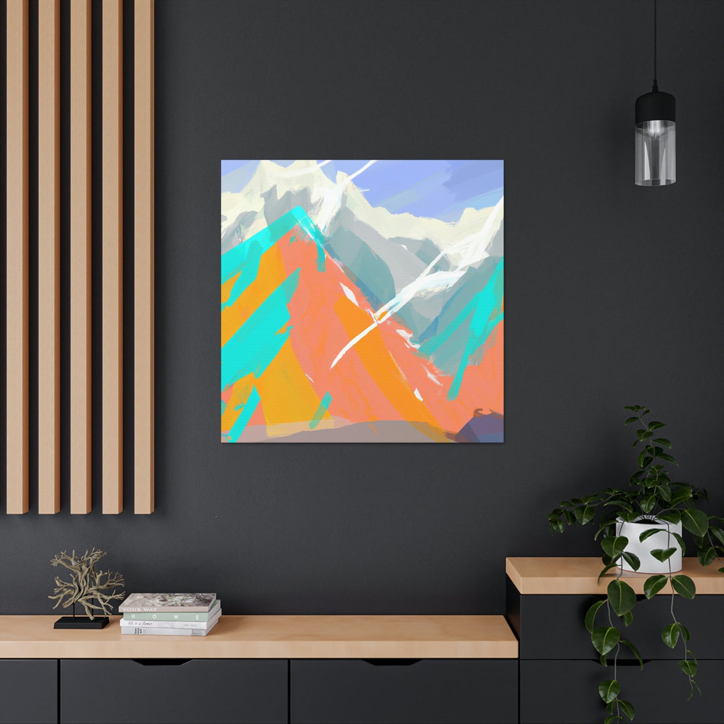 Mountain Abstraction 1940s - Canvas