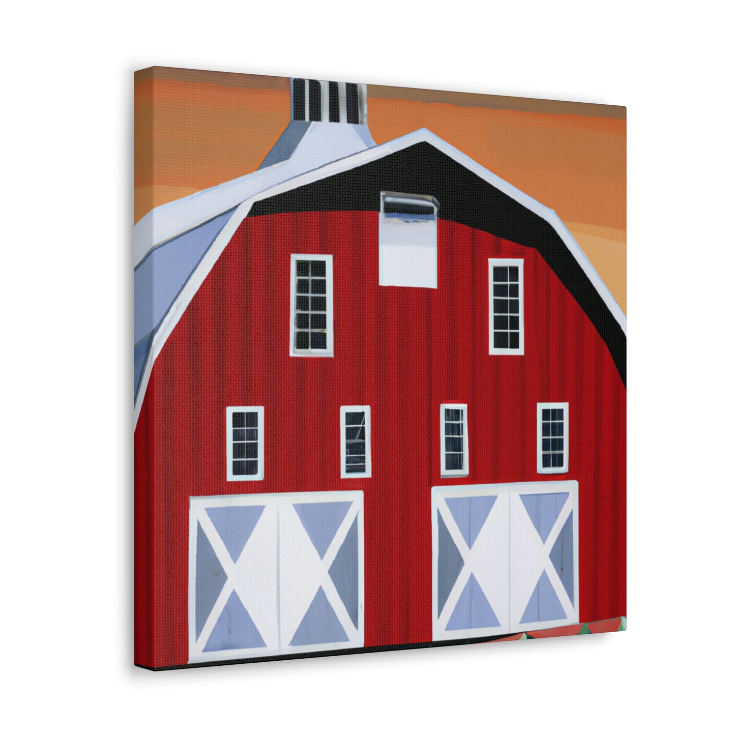 "The Gleaming Barnscape" - Canvas