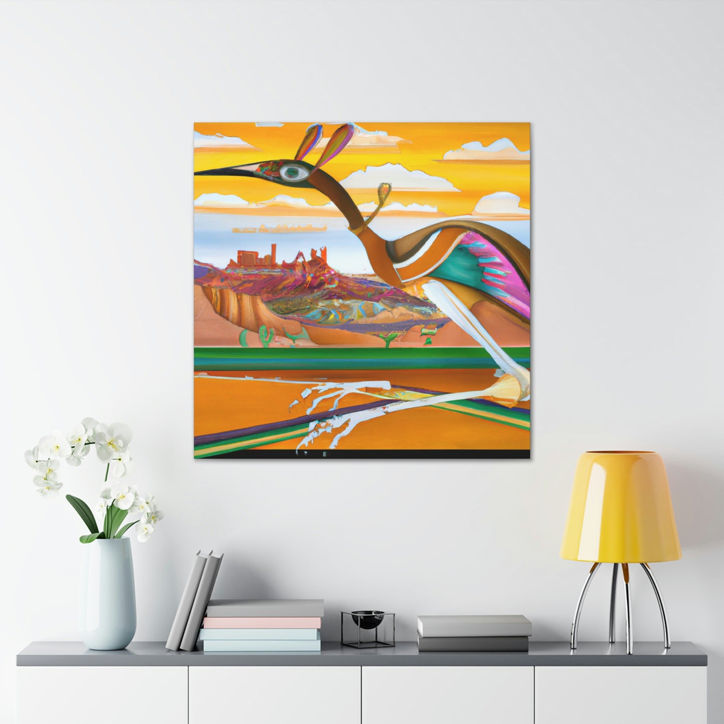 Roadrunner Art Deco - Canvas