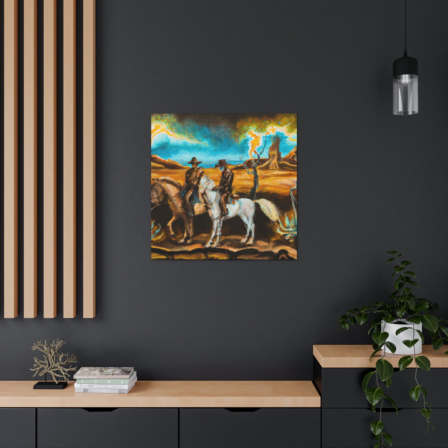 "Delightful Western Landscape" - Canvas