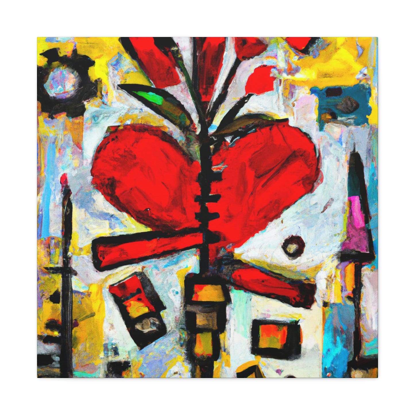 Love Bouquet Embrace - Canvas