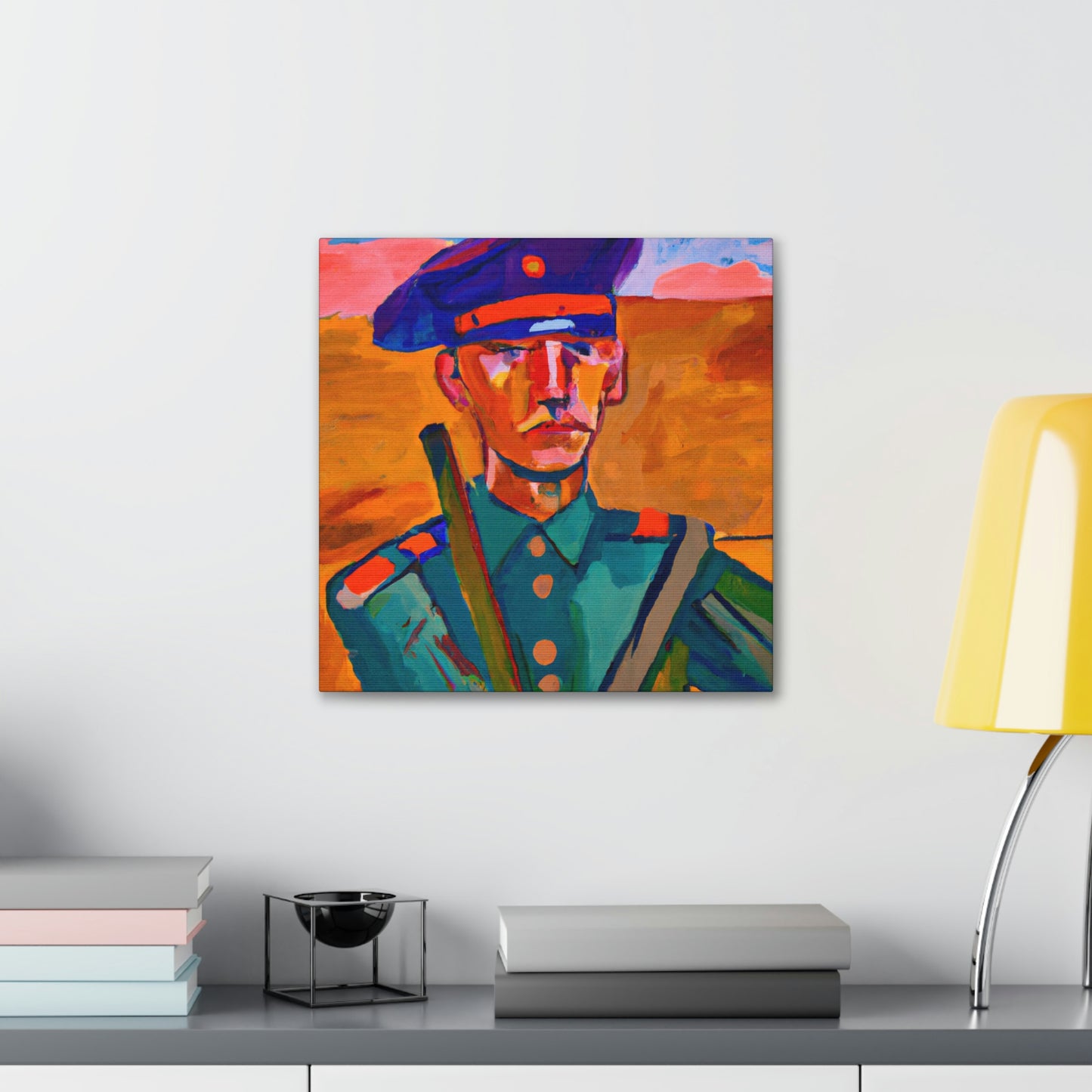 "Warrior with Fauvism" - Canvas