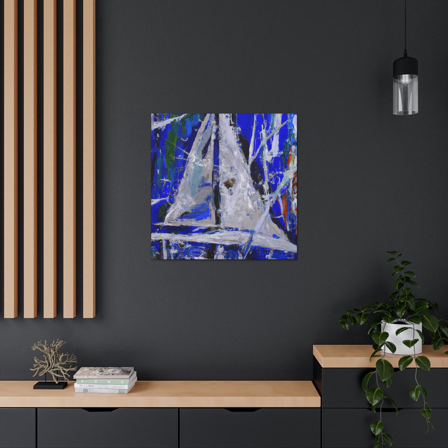 "Yacht on a Wave" - Canvas