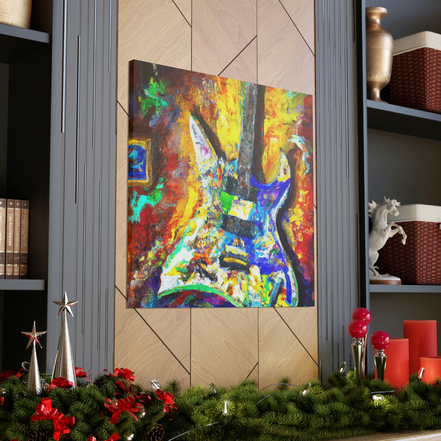 "Electric Guitar Enigma" - Canvas