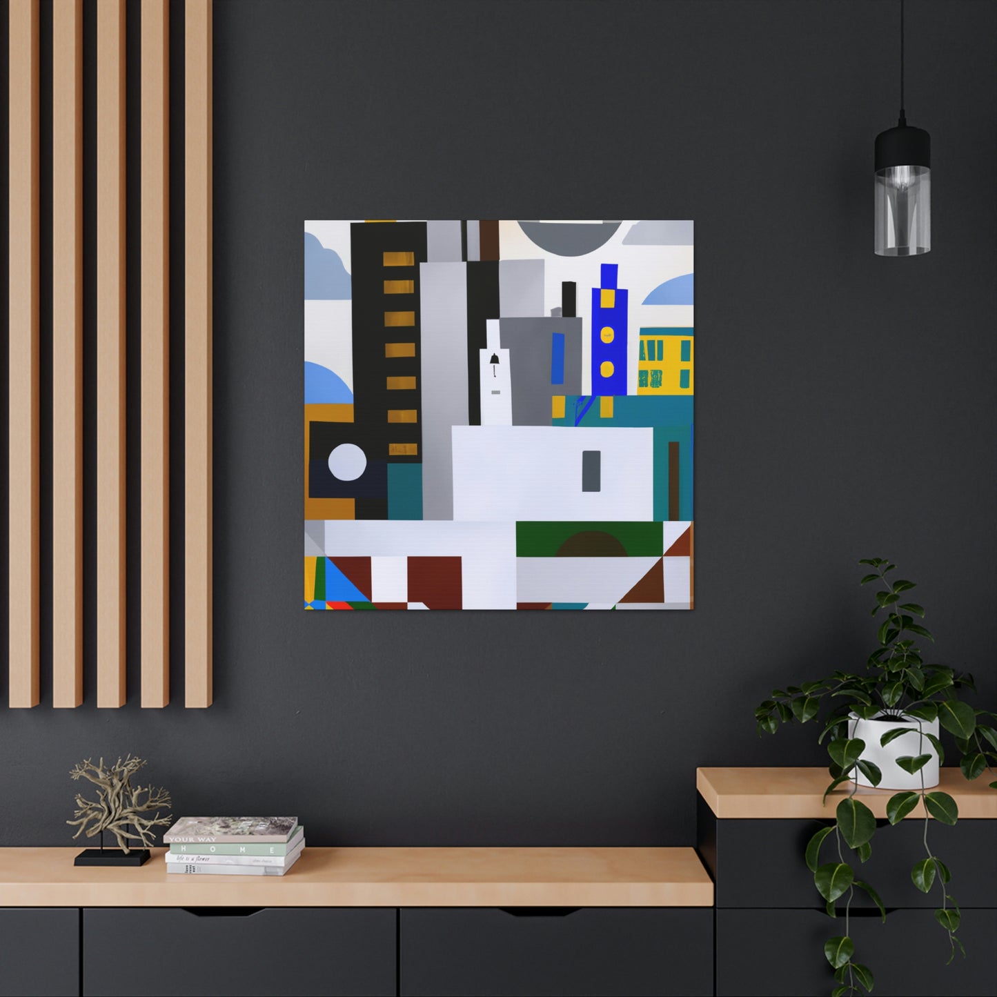 "Modernist Embrace Harmony" - Canvas