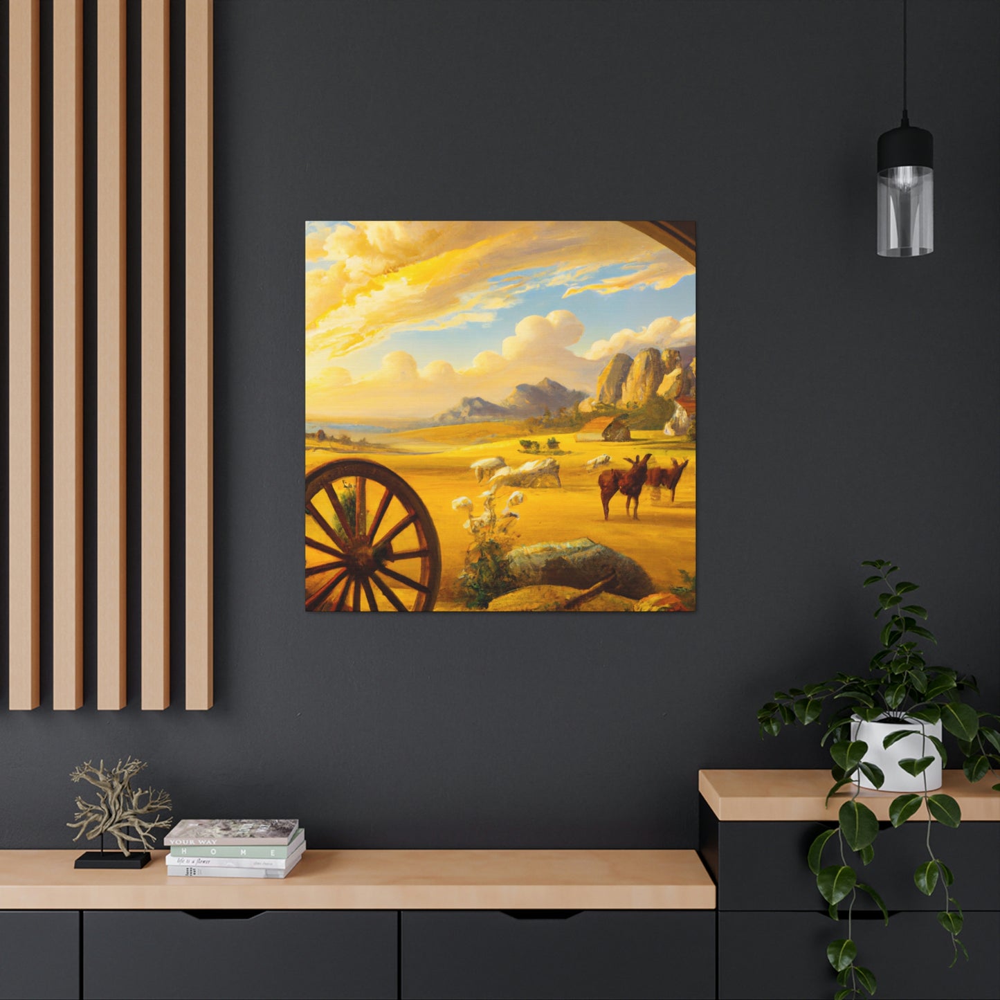 "Wagon Wheel Retrospective" - Canvas