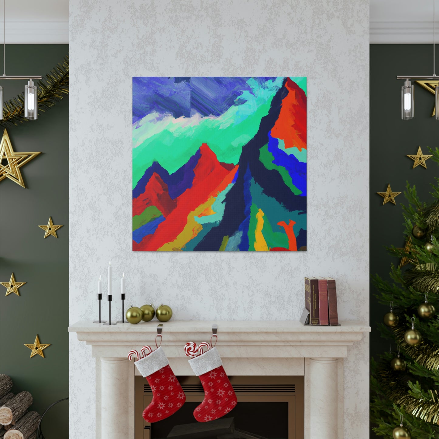 Mountain Majesty Abstract - Canvas