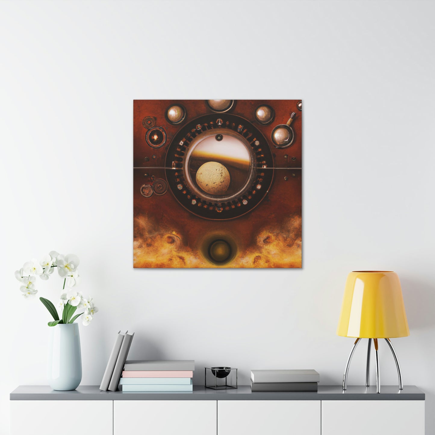 Mars of Clockwork Clock - Canvas