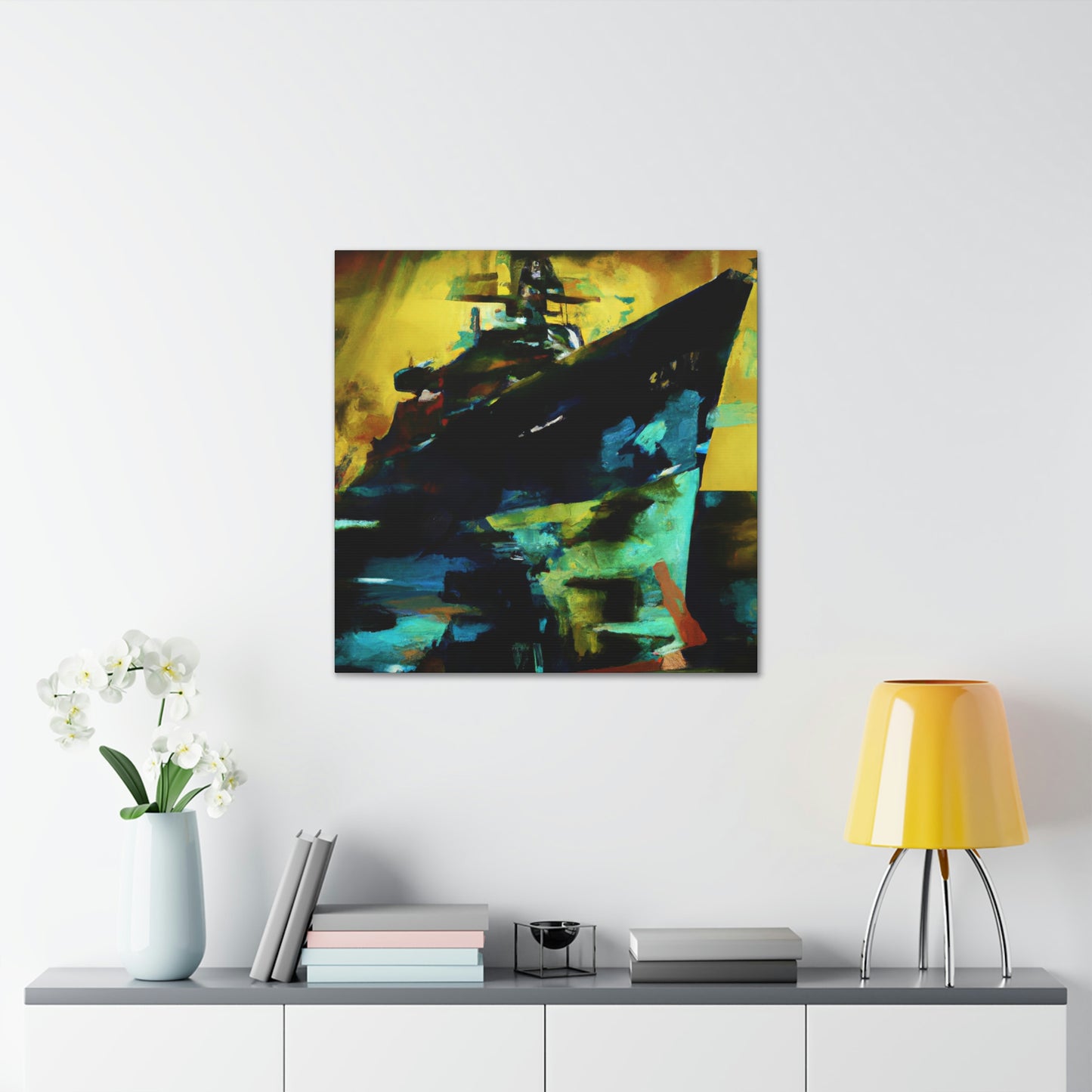 "Battleship at Dawn" - Canvas