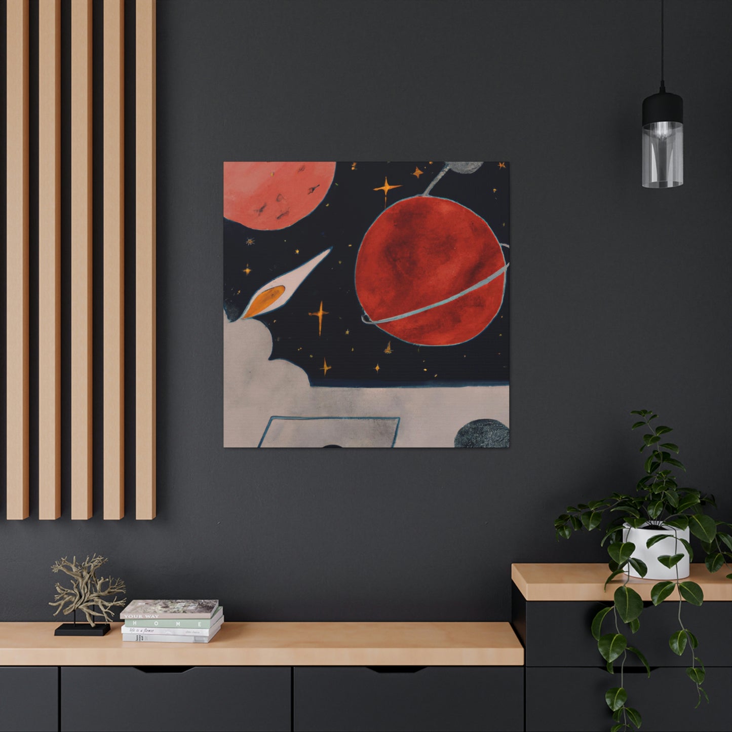 Mercury's Celestial Dance - Canvas