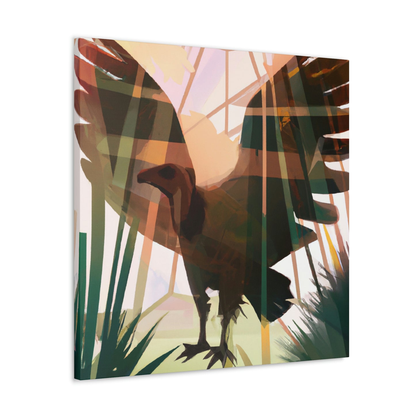 "Vulture in Art Deco". - Canvas