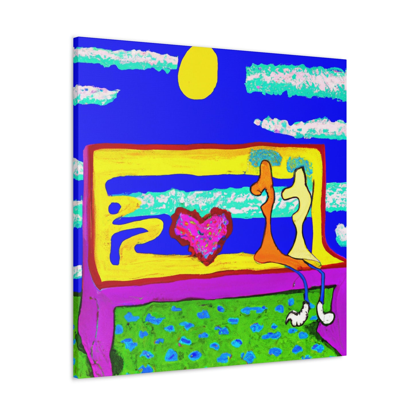 Love's Lonely Bench - Canvas