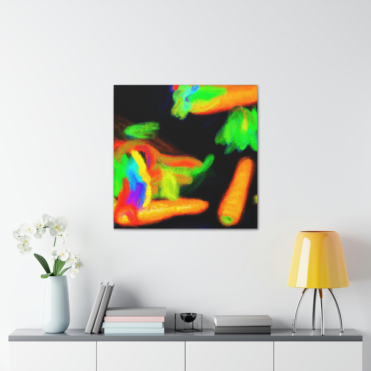 'Carrot Color Explosion' - Canvas