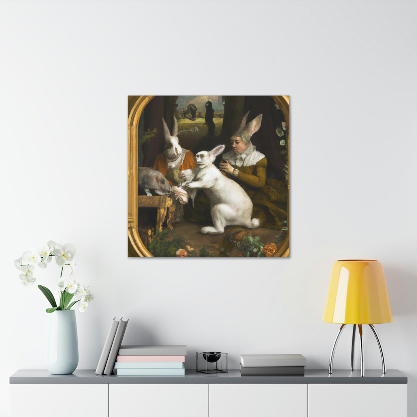 "Rabbit of the Renaissance" - Canvas