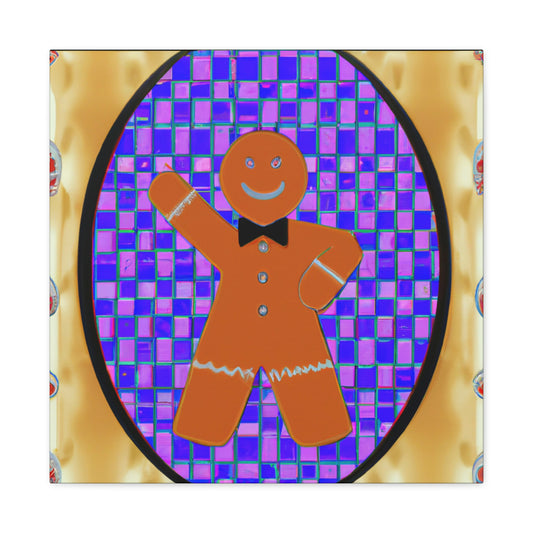 Gingerbread Man Glamour - Canvas