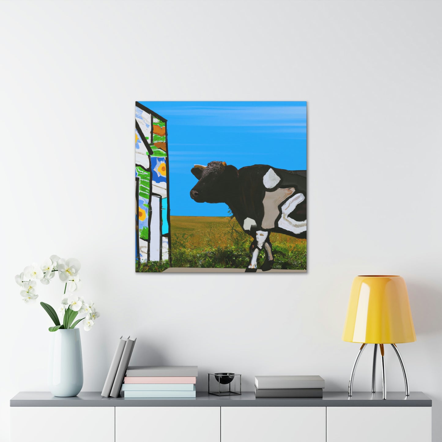 Calf in Pasturesm - Canvas