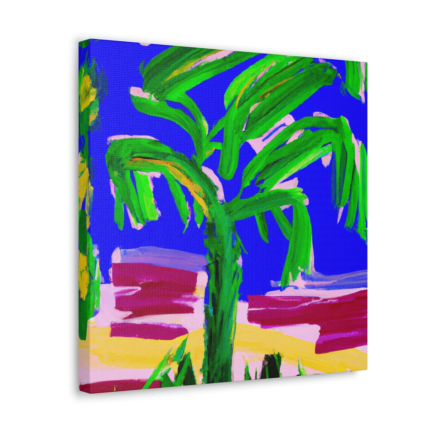 "Palm Tree Oasis Dream" - Canvas