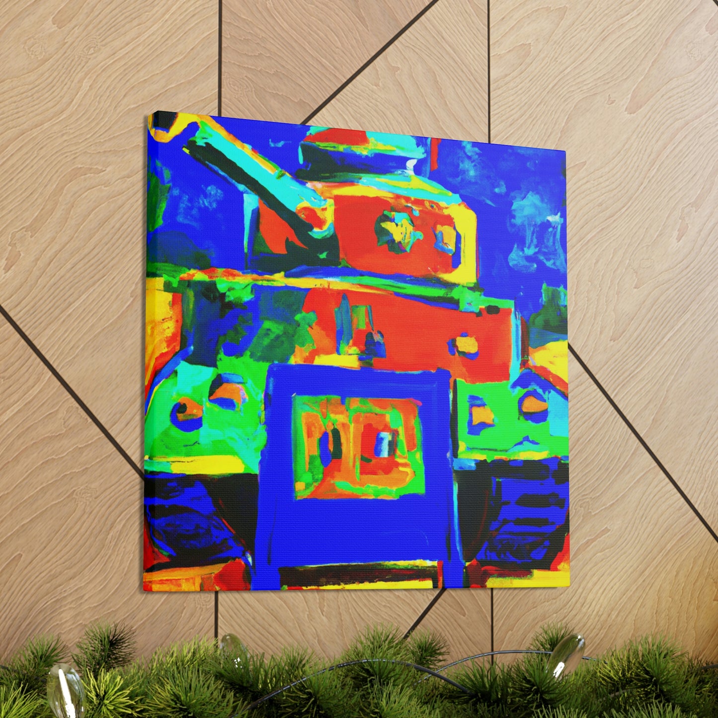 "The Tank Turret Fauve" - Canvas