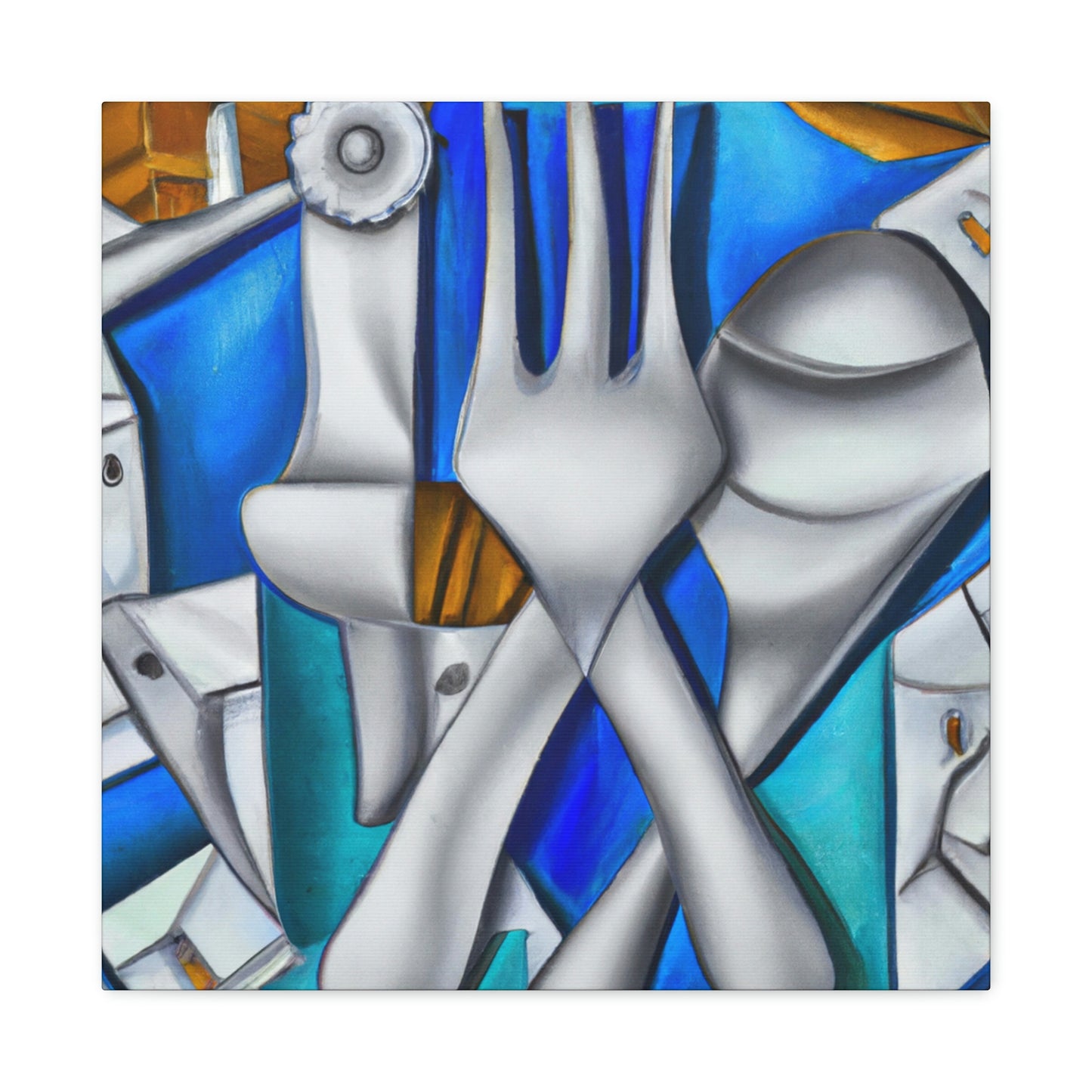 Silverware in Reflection - Canvas