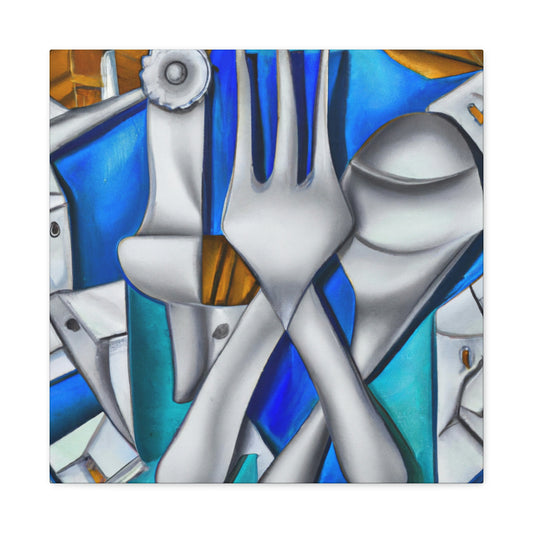 Silverware in Reflection - Canvas